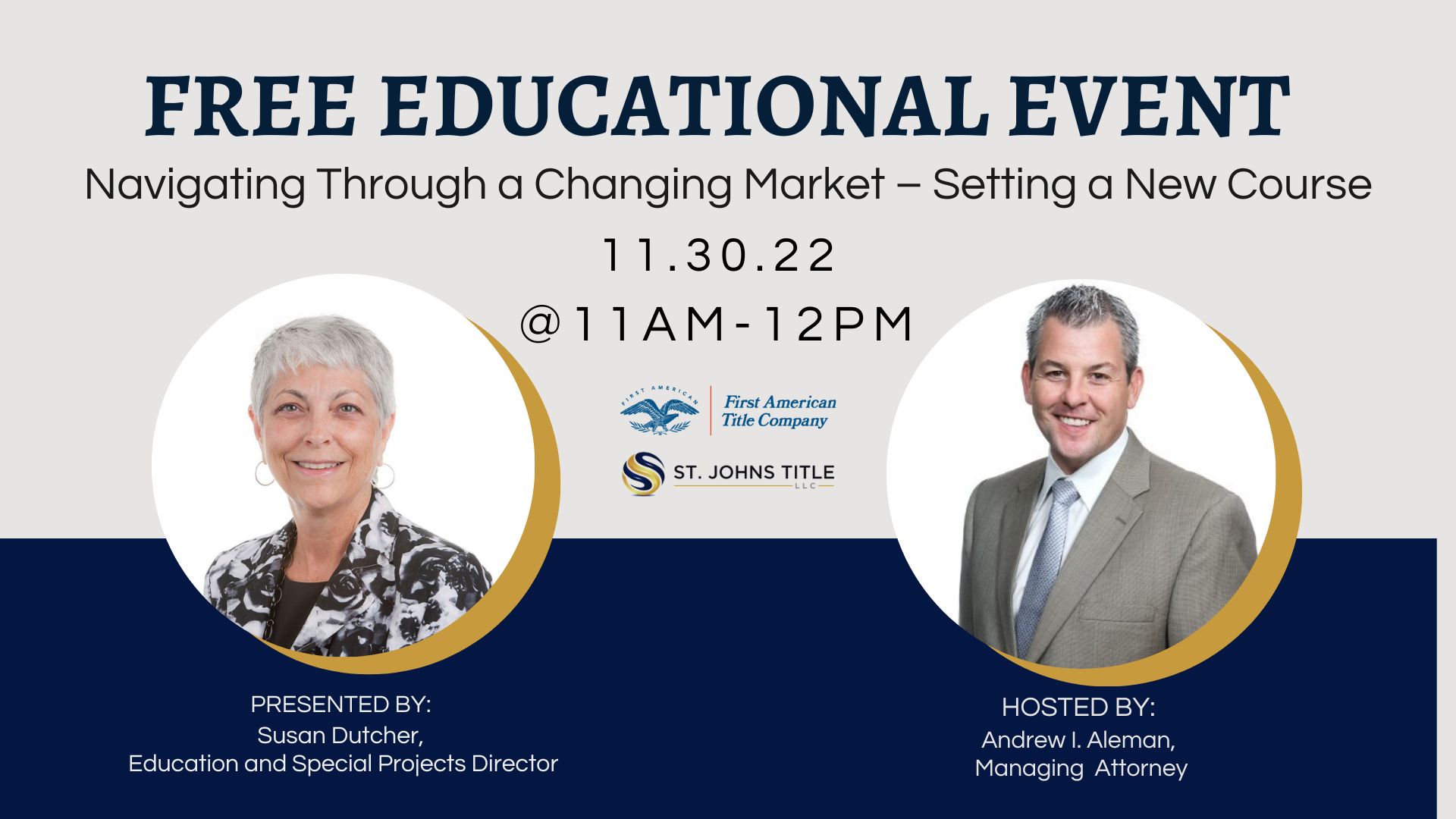 Navigating Through a Changing Market educational event cover